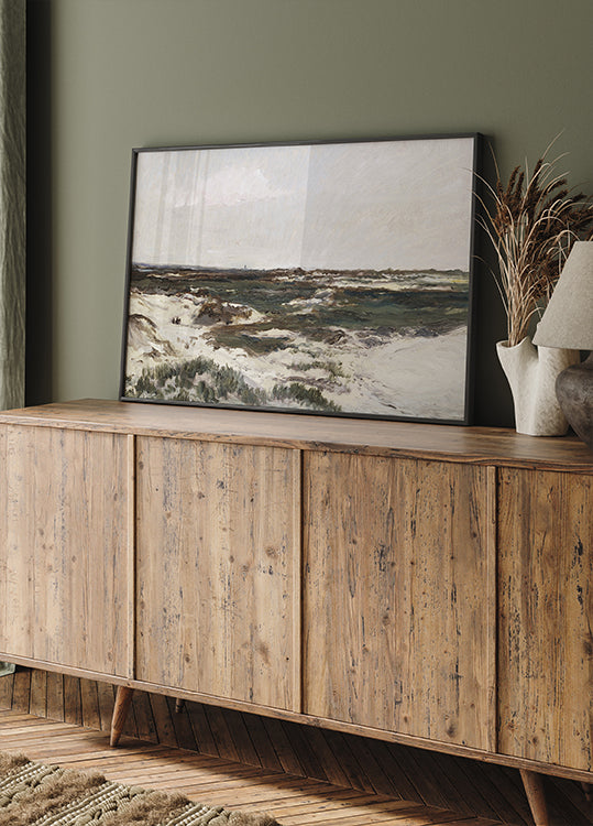 The Dunes at Camiers by Charles-François Daubigny Plakat - Posterbox.dk