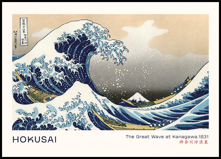 The Great Wave at Kanagawa By Katsushika Hokusai Plakat - Posterbox.dk