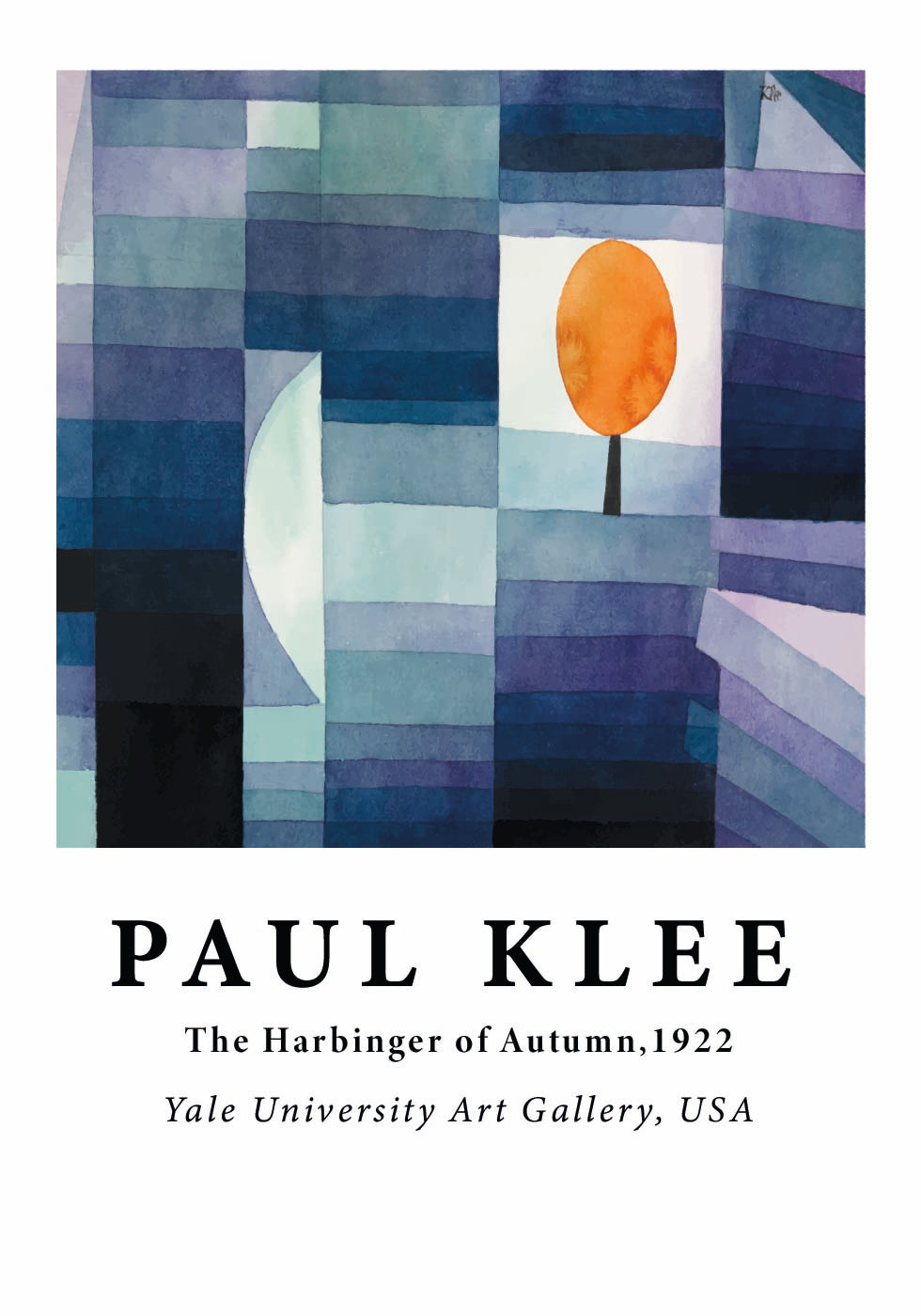 The Harbinger of Autumn, geometric tree abstract Plakat - Posterbox.dk