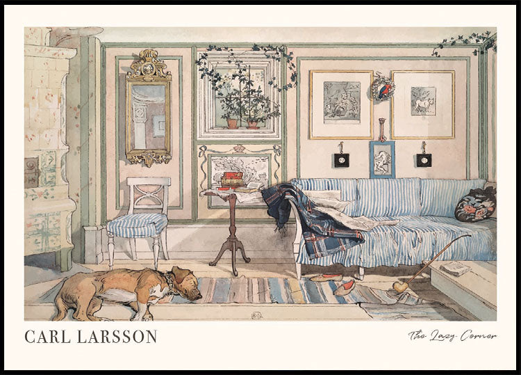 The Lazy Corner by Carl Larsson Plakat - Posterbox.dk