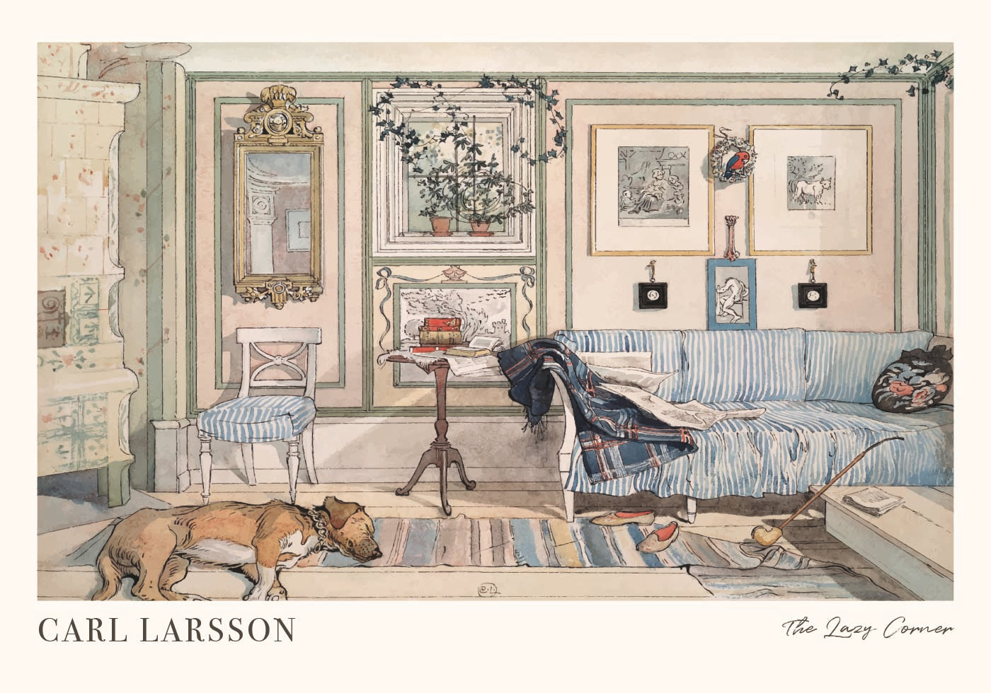 The Lazy Corner by Carl Larsson Plakat - Posterbox.dk