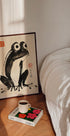 Thoughtful Frog, Japanese Sumi-e Illustration Plakat - Posterbox.dk