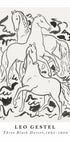Three Black Horses, Leo Gestel Plakat - Posterbox.dk