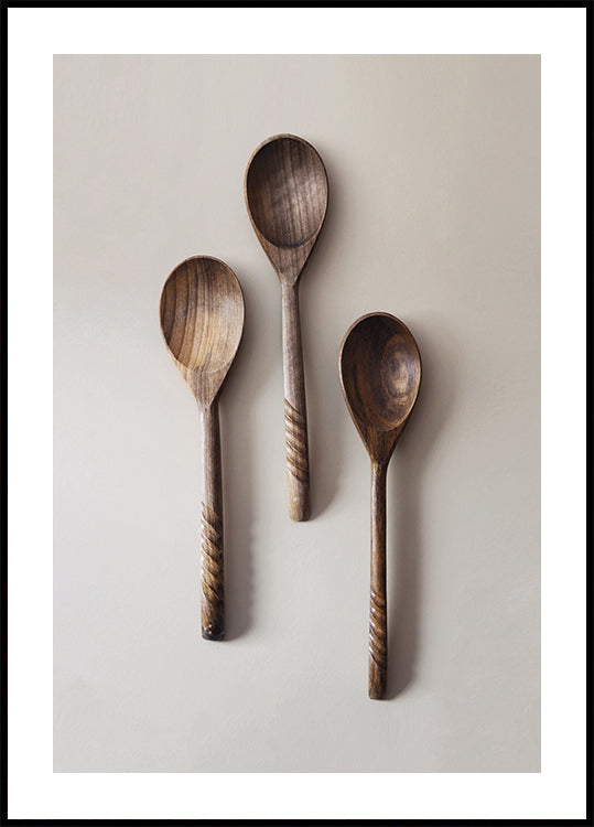 Three Wooden Spoons Plakat | Posterbox