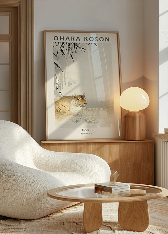 Tiger, Japanese Woodblock By Ohara Koson Plakat - Posterbox.dk