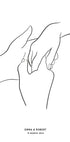 Together - Personalized Line Art Plakat - Posterbox.dk