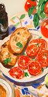 Tomatoes and Toast, Mediterranean kitchen Plakat - Posterbox.dk