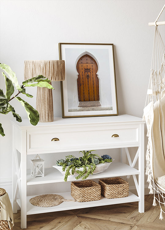 Traditional Arabic Wooden Door Plakat - Posterbox.dk