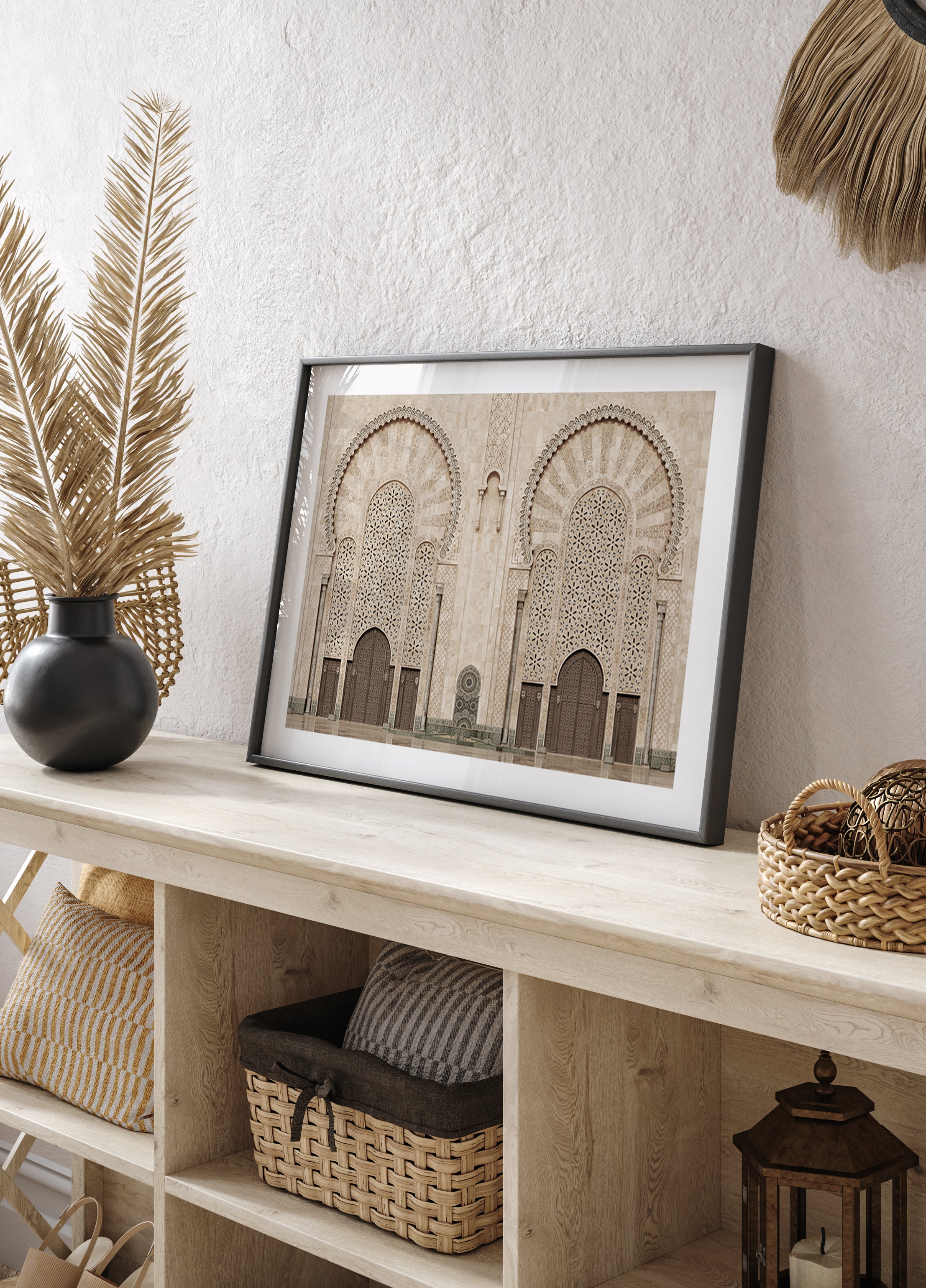 Twin Doors of Hassan II Mosque, Casablanca Plakat - Posterbox.dk