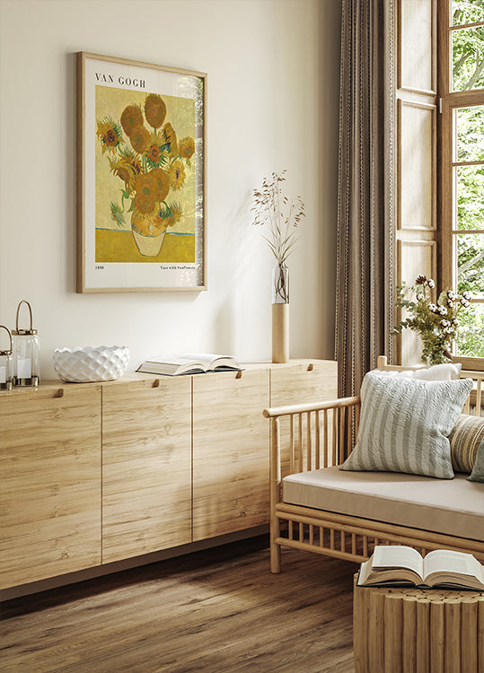 Vase with Sunflowers by Vincent van Gogh Plakat - Posterbox.dk