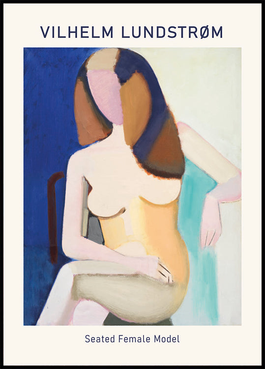Vilhelm Lundstrøm, Seated Female Model Plakat - Posterbox.dk