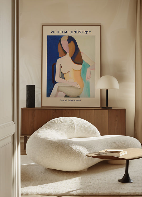 Vilhelm Lundstrøm, Seated Female Model Plakat - Posterbox.dk