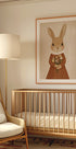 Vintage Bunny with Flowers Plakat - Posterbox.dk