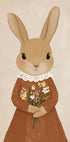 Vintage Bunny with Flowers Plakat - Posterbox.dk
