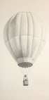 Vintage Hot Air Balloon Sketch Plakat - Posterbox.dk