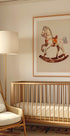 Vintage Rocking Horse, Classic Wooden Toy Plakat - Posterbox.dk