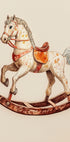 Vintage Rocking Horse, Classic Wooden Toy Plakat - Posterbox.dk