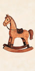 Vintage Rocking Horse Wooden Toy Plakat - Posterbox.dk