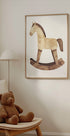 Vintage Wooden Rocking Horse Plakat - Posterbox.dk