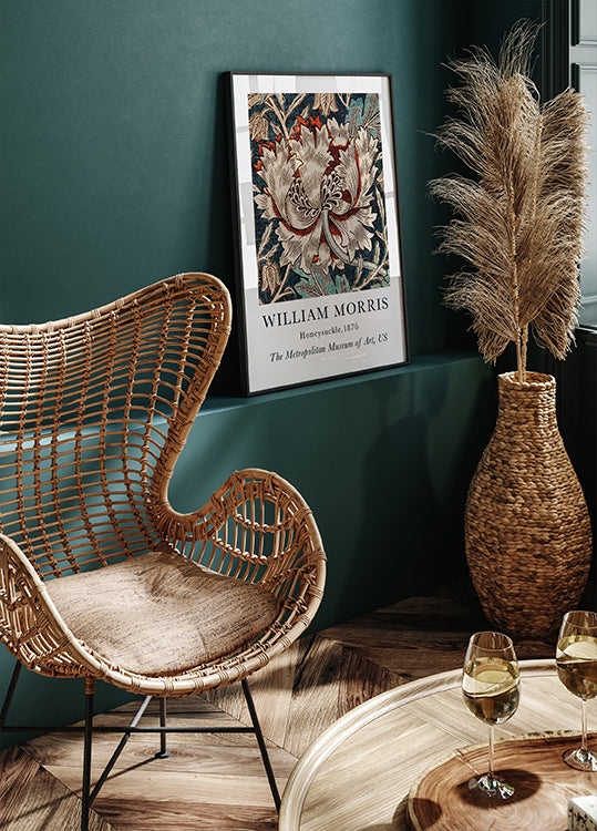 W.Morris Honeysuckle Plakat - Posterbox.dk