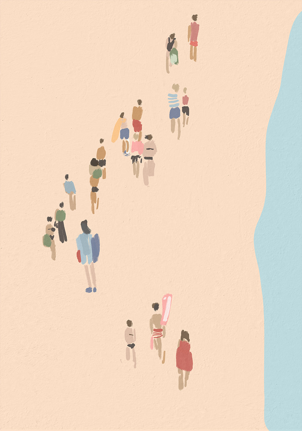 Walking to the Water Plakat - Posterbox.dk