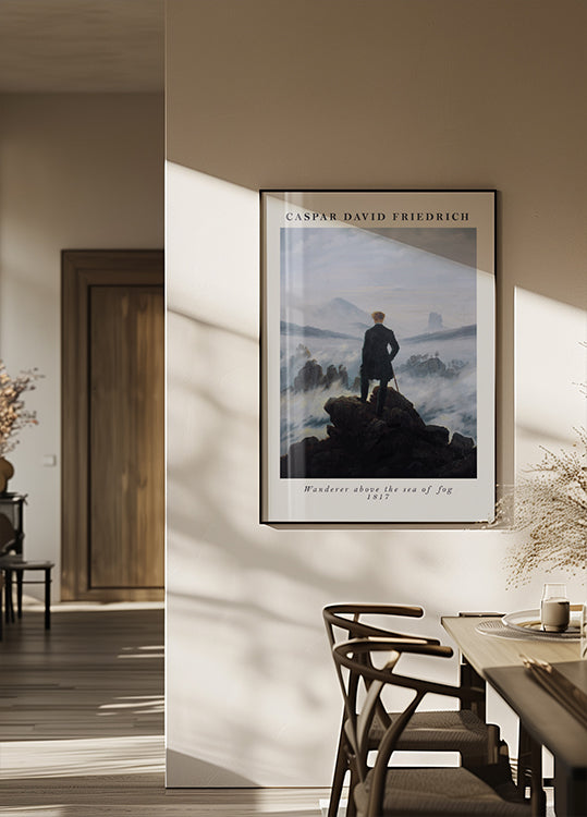 Wanderer Above the Sea of Fog Caspar David Friedrich, 1817 Plakat - Posterbox.dk
