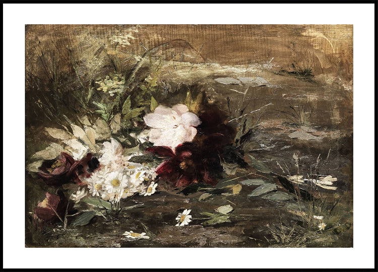 Water Lilies and Wildflowers Plakat - Posterbox.dk