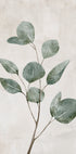 a painting of a plant with green leaves