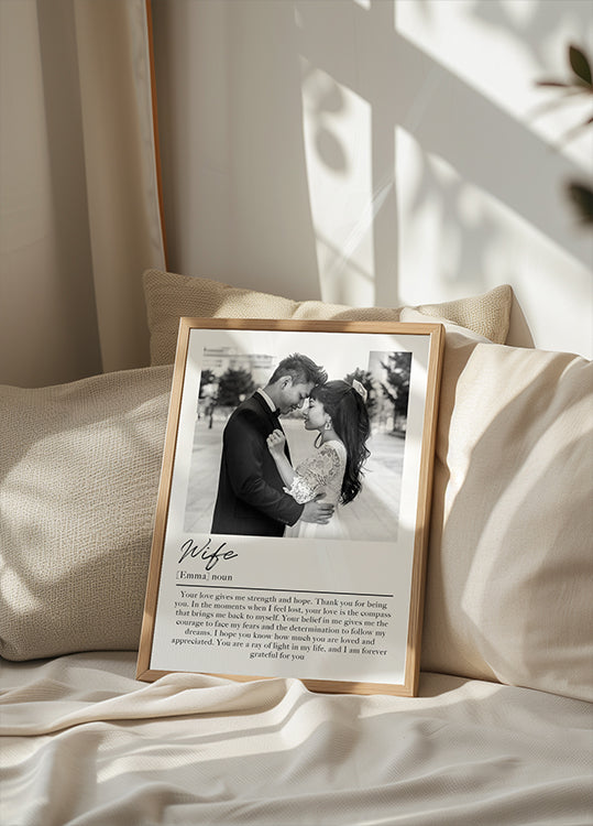 Wife Personalized Plakat - Posterbox.dk