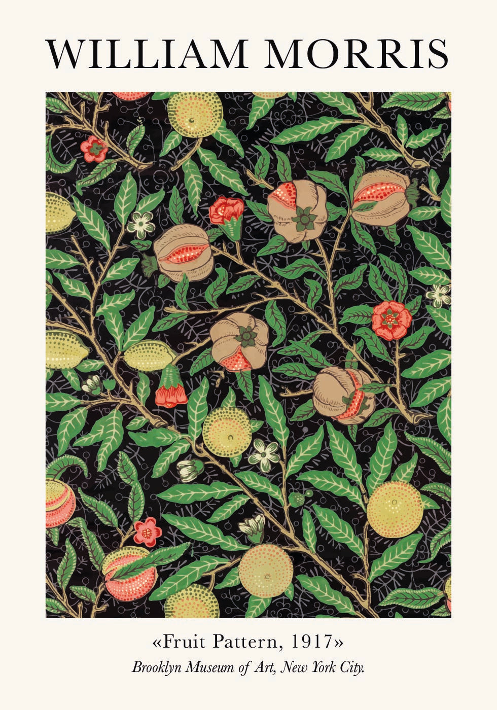 William Morris Fruit Pattern Plakat - Posterbox.dk