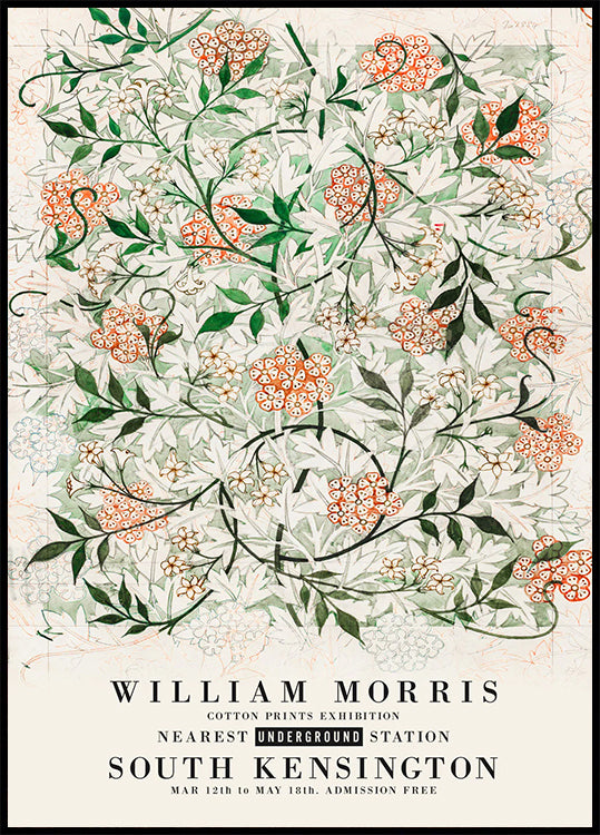 William Morris Jasmine Pattern Plakat - Posterbox.dk