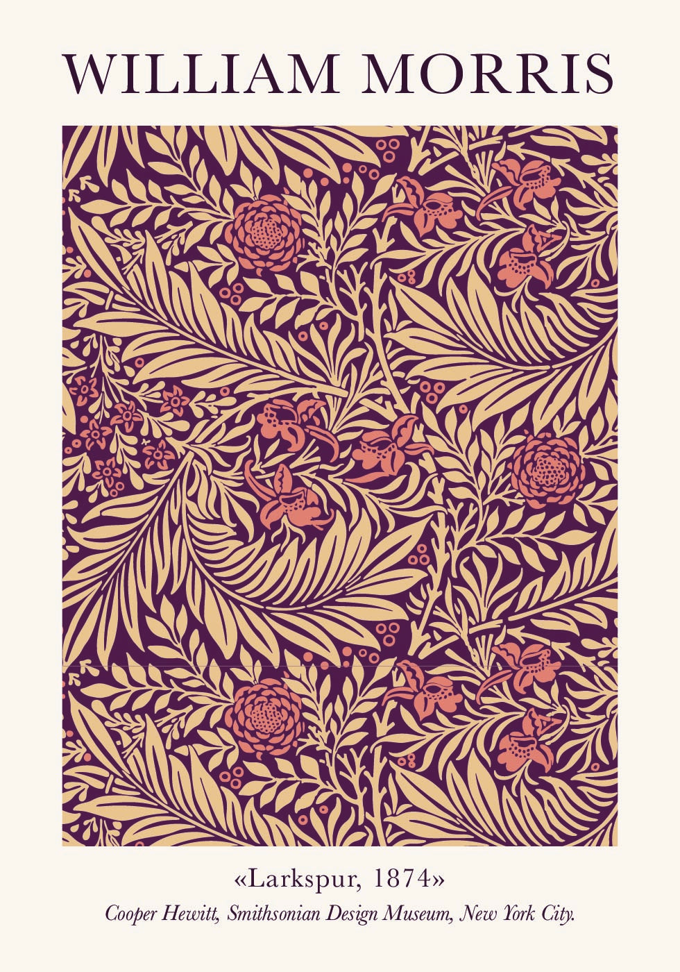 William Morris Larkspur Plakat - Posterbox.dk