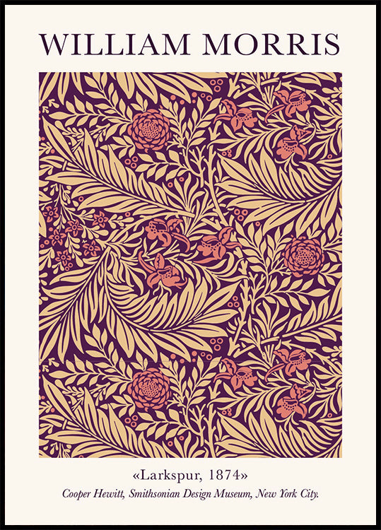 William Morris Larkspur Plakat - Posterbox.dk