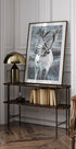 Winter Reindeer in Frosty Landscape Plakat - Posterbox.dk