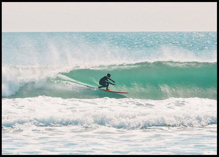 Winter Wave Ride, Surf Vibes Wall Art Plakat - Posterbox.dk