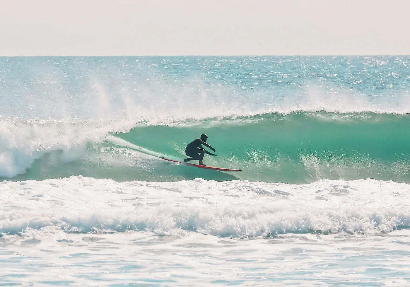 Winter Wave Ride, Surf Vibes Wall Art Plakat - Posterbox.dk