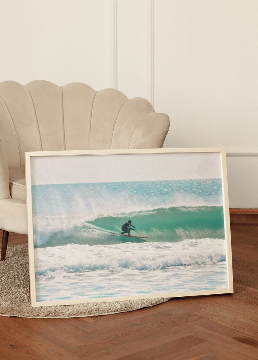 Winter Wave Ride, Surf Vibes Wall Art Plakat - Posterbox.dk