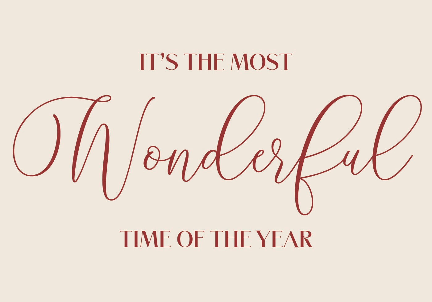 Wonderful Time Plakat - Posterbox.dk