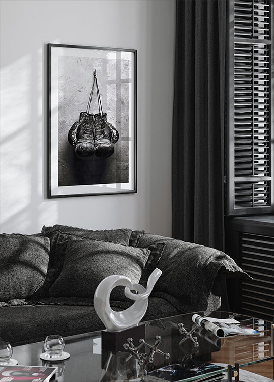 Worn Boxing Gloves Plakat - Posterbox.dk