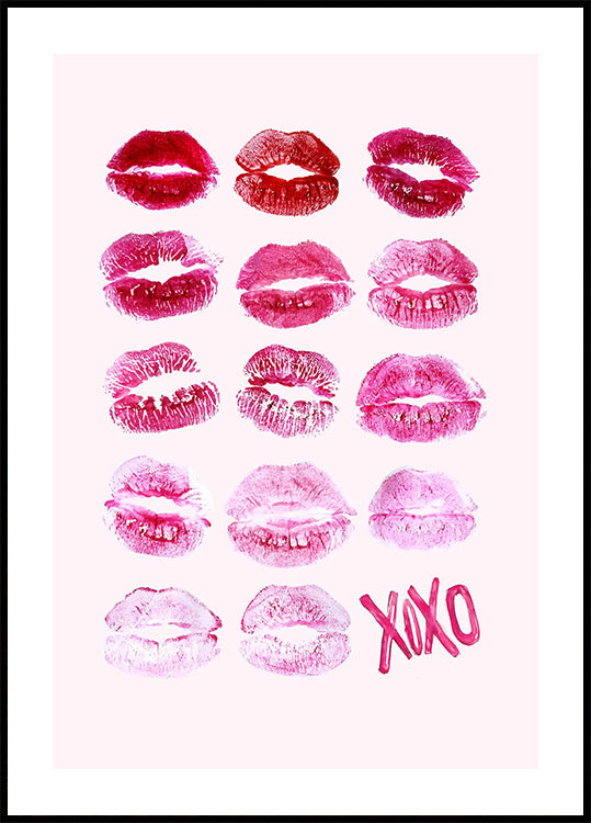 XOXO Lips Plakat - Posterbox.dk