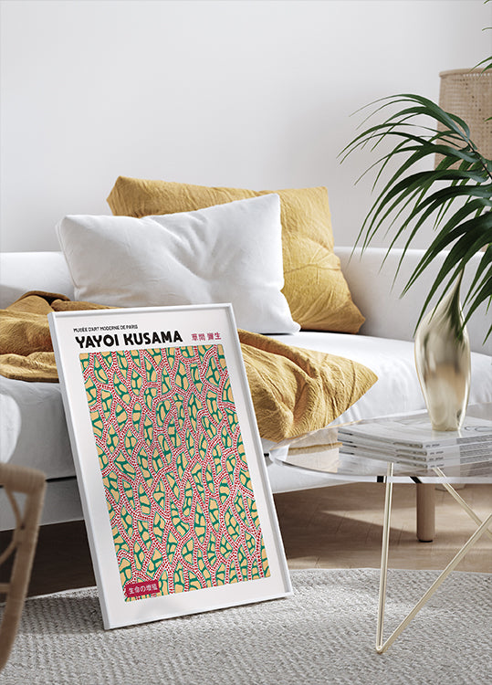 Yayoi Kusama Poster, Proliferation of Life, Modern Abstract Art Print Plakat - Posterbox.dk
