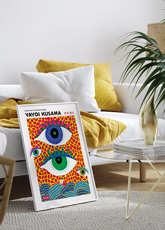Yayoi Kusama Psychedelic Eye Plakat - Posterbox.dk
