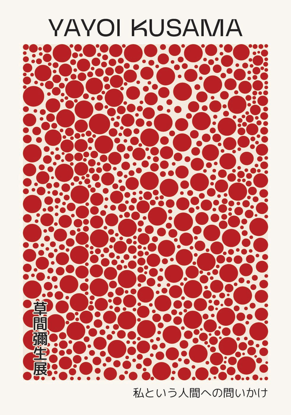 Yayoi Kusama, Red Dots Contemporary Art Plakat - Posterbox.dk