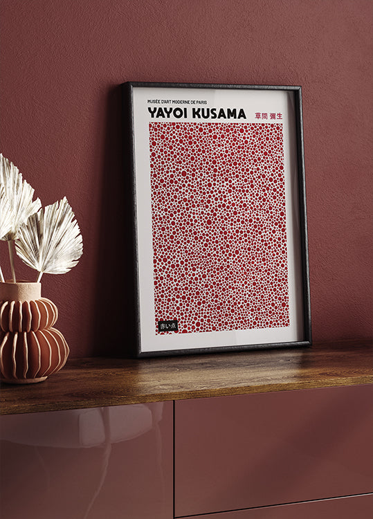 Yayoi Kusama Red Dots Plakat - Posterbox.dk