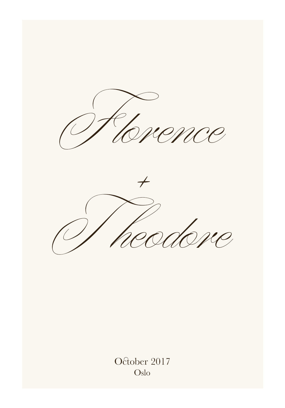 You + Me, Couple Names Plakat - Posterbox.dk