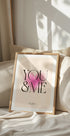 You & Me, Pink Heart, Personalized Couple Plakat - Posterbox.dk
