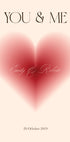 You & Me, Romantic Heart, Personalized Love print Plakat - Posterbox.dk