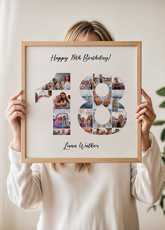 18th Birthday Photo Collage Personal - Posterbox
