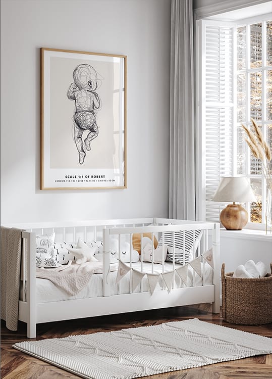 Personlig Fødselsplakat - Posterbox.dk