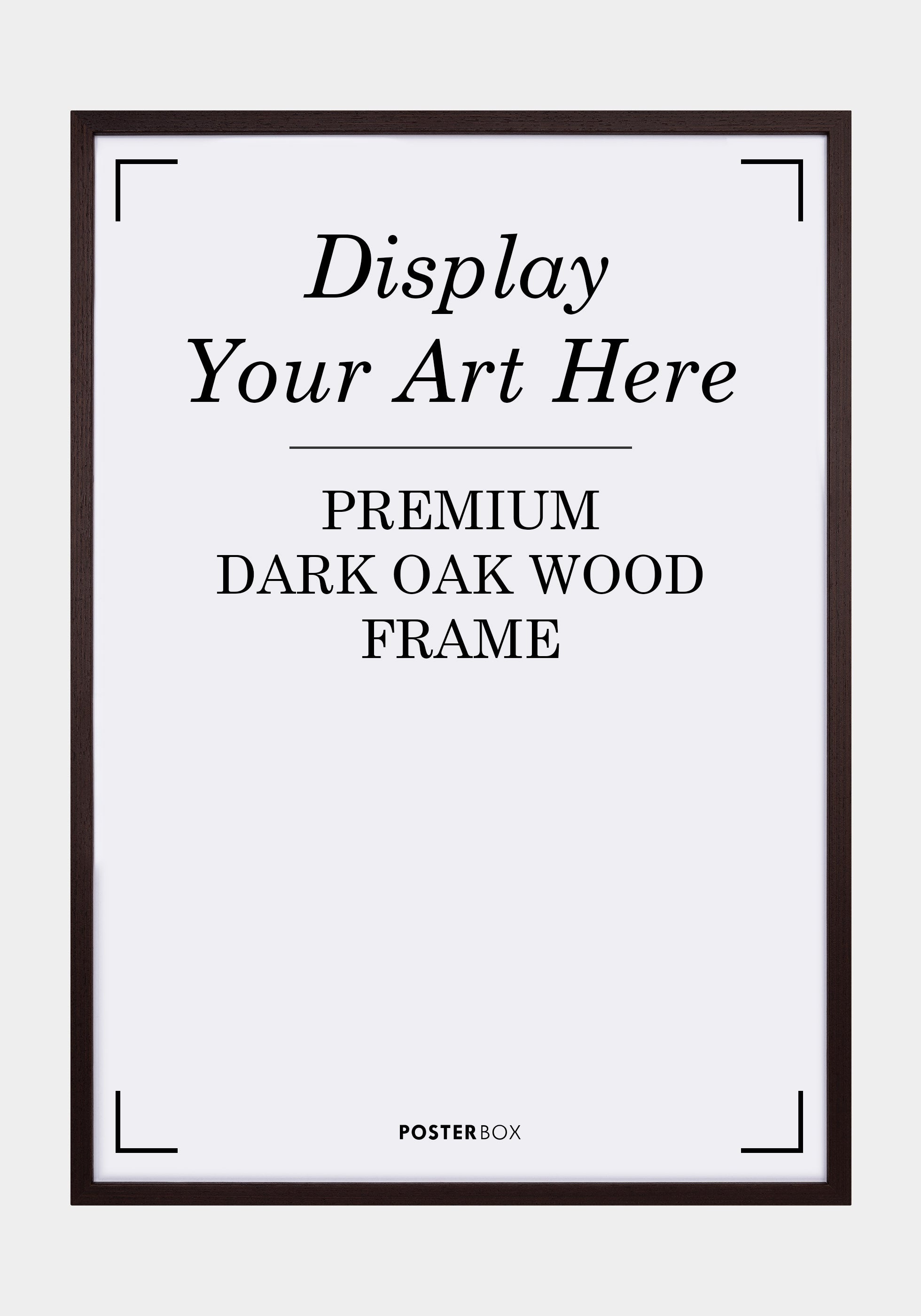 Premium Wood frame Nielsen Dark Oak Plakat